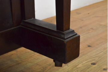 イギリスアンティーク　ジャンク品　SAMES　気品あるクラシカルなデザインのアンティークピアノ(オブジェ、ディスプレイ)(R-062402)