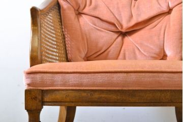 中古　DREXEL HERITAGE(ドレクセルヘリテイジ)　Grand Villa(グランドヴィラ)　くつろぎの時間を演出するキャスター付きアームチェア(椅子、イス、ダイニングチェア)(R-062404)