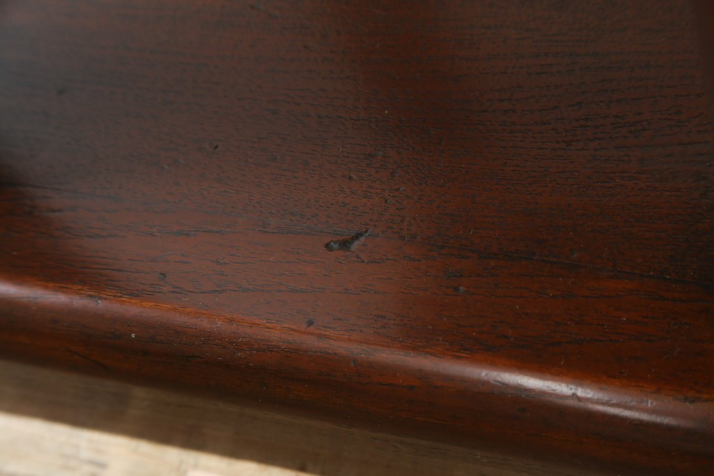 和製アンティーク　激レア　彫刻家　山根八春(やまねやつはる、はっしゅん)　レリーフ入り　なかなかお目にかかれない希少なサイドテーブル　(R-062411)