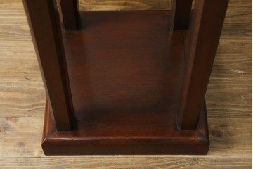 和製アンティーク　激レア　彫刻家　山根八春(やまねやつはる、はっしゅん)　レリーフ入り　なかなかお目にかかれない希少なサイドテーブル　(R-062411)