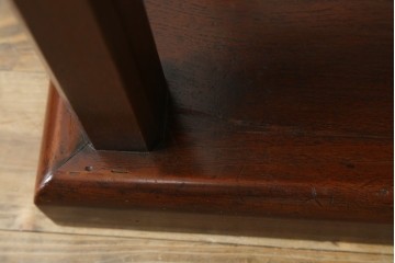 和製アンティーク　激レア　彫刻家　山根八春(やまねやつはる、はっしゅん)　レリーフ入り　なかなかお目にかかれない希少なサイドテーブル　(R-062411)