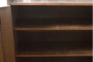 和製アンティーク　彫刻家　山根八春(やまねやつはる、はっしゅん)　吉祥モチーフが散りばめられた収納棚(キャビネット、戸棚、引き出し)(R-062413)