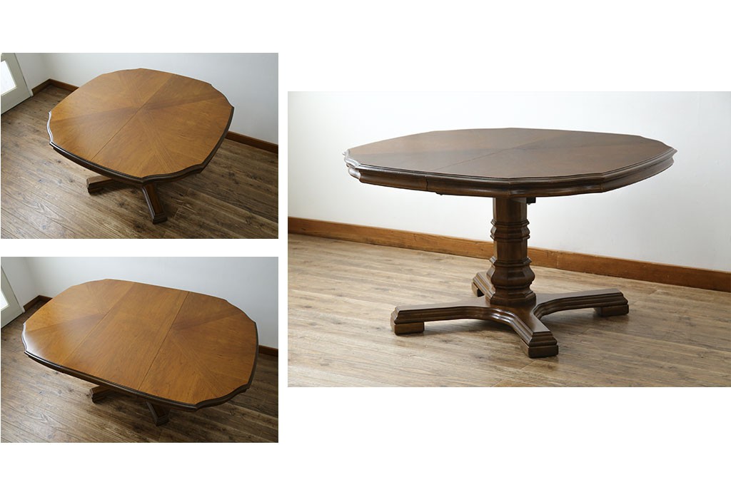 中古　DREXEL HERITAGE(ドレクセルヘリテイジ)　Grand Villa(グランドヴィラ)　上品なデザインのダイニングテーブル　定価約60万円　(R-062416)