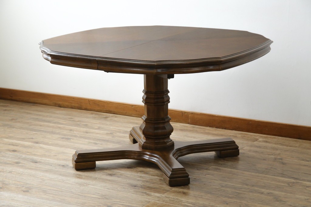 中古　DREXEL HERITAGE(ドレクセルヘリテイジ)　Grand Villa(グランドヴィラ)　上品なデザインのダイニングテーブル　定価約60万円　(R-062416)