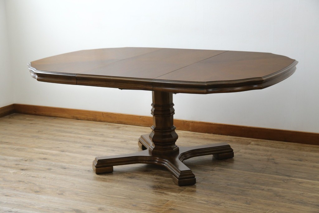 中古　DREXEL HERITAGE(ドレクセルヘリテイジ)　Grand Villa(グランドヴィラ)　上品なデザインのダイニングテーブル　定価約60万円　(R-062416)