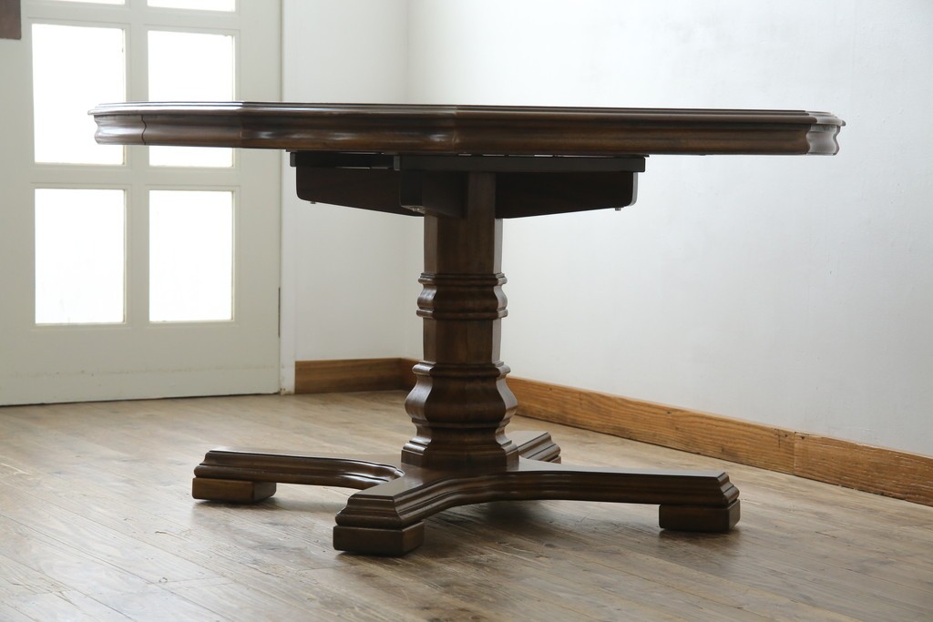 中古　DREXEL HERITAGE(ドレクセルヘリテイジ)　Grand Villa(グランドヴィラ)　上品なデザインのダイニングテーブル　定価約60万円　(R-062416)