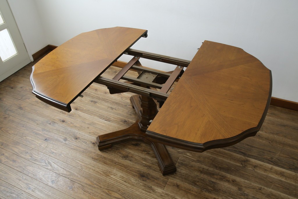 中古　DREXEL HERITAGE(ドレクセルヘリテイジ)　Grand Villa(グランドヴィラ)　上品なデザインのダイニングテーブル　定価約60万円　(R-062416)