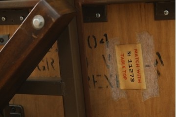 中古　DREXEL HERITAGE(ドレクセルヘリテイジ)　Grand Villa(グランドヴィラ)　上品なデザインのダイニングテーブル　定価約60万円　(R-062416)