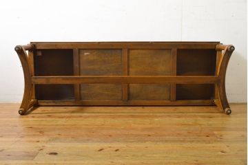 中古　DREXEL HERITAGE(ドレクセルヘリテイジ)　Triune(トライユン)　マホガニー材　洗練されたデザインとクラシカルな佇まいが魅力的なセンターテーブル(カクテルテーブル、リビングテーブル、カフェテーブル、ローテーブル)(R-062417)