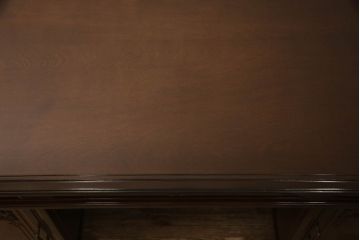 和製ビンテージ　国会議事堂納品の高級家具メーカー　徳田家具　細部まで丁寧につくりこまれた重厚感たっぷりの両袖デスク(ワークデスク、机、在宅用、在宅ワーク、ヴィンテージ)(R-062426)