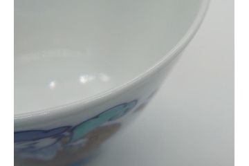 十二代目　酒井田柿右衛門　染錦　唐人物画　2.8寸　約8.5cm　湯呑み5客セット(汲出、共箱付き、蕎麦猪口、和食器、二寸八分)(R-062430)