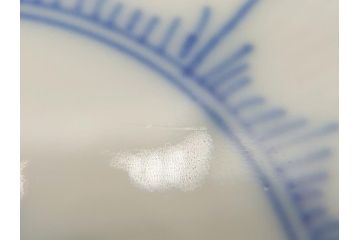 デンマーク　ROYAL COPENHAGEN(ロイヤルコペンハーゲン) ブルーフルーテッド　フルレース　約17cm　洗練された美しさを放つ皿2客セット(プレート、洋食器)(定価約66000円)(R-062456)