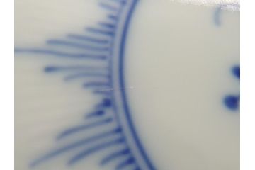 デンマーク　ROYAL COPENHAGEN(ロイヤルコペンハーゲン) ブルーフルーテッド　フルレース　約17cm　洗練された美しさを放つ皿2客セット(プレート、洋食器)(定価約66000円)(R-062459)
