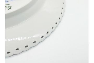 デンマーク　ROYAL COPENHAGEN(ロイヤルコペンハーゲン) ブルーフルーテッド　フルレース　約17cm　洗練された美しさを放つ皿2客セット(プレート、洋食器)(定価約66000円)(R-062459)
