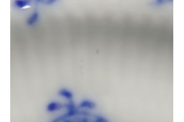 デンマーク　ROYAL COPENHAGEN(ロイヤルコペンハーゲン) ブルーフルーテッド　フルレース　約17cm　洗練された美しさを放つ皿2客セット(プレート、洋食器)(定価約66000円)(R-062462)