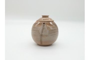 九世　坂高麗左衛門　萩焼　急須1対(共箱付き、茶器、茶壷、茶道具、坂窯)(R-062464)