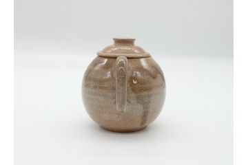 九世　坂高麗左衛門　萩焼　急須1対(共箱付き、茶器、茶壷、茶道具、坂窯)(R-062464)