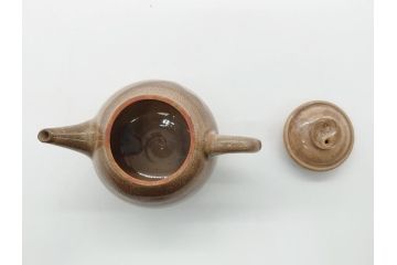 九世　坂高麗左衛門　萩焼　急須1対(共箱付き、茶器、茶壷、茶道具、坂窯)(R-062464)