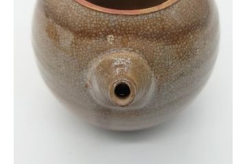 九世　坂高麗左衛門　萩焼　急須1対(共箱付き、茶器、茶壷、茶道具、坂窯)(R-062464)