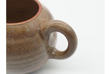 九世　坂高麗左衛門　萩焼　急須1対(共箱付き、茶器、茶壷、茶道具、坂窯)(R-062464)