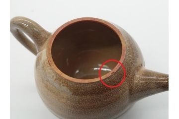 九世　坂高麗左衛門　萩焼　急須1対(共箱付き、茶器、茶壷、茶道具、坂窯)(R-062464)
