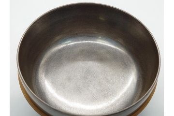 輪島塗　茶平一斎作　塩釜　住吉　高蒔絵　梨子地　平棗(共箱付き、木製、茶道具)(R-062466)