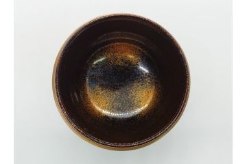 蒔絵師　西條一斉　高蒔絵　梨地　氷梅　中棗(茶道具、茶入、漆器、木製、共箱付き)(R-062467)