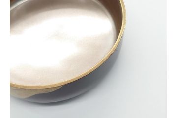 輪島塗　正春作　蒔絵　遠山　美しく気品の高い棗(茶道具、茶入、茶筒、木製、共箱付き)(R-062468)