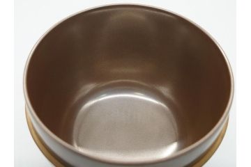 輪島塗　正春作　蒔絵　遠山　美しく気品の高い棗(茶道具、茶入、茶筒、木製、共箱付き)(R-062468)