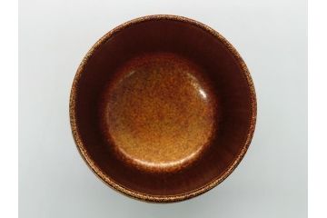 極上品!　吉田華正作　十二代　中誠宗也　尋牛斎書付　松島　蒔絵　金粉溜　内梨子地　大棗(在判あり、共箱付き、外箱付き、茶道具、茶入、茶筒)(R-062470)