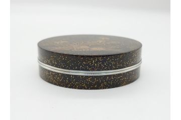吉田華正作　撫子　金彩　螺鈿　香合(茶道具、小物入れ、共箱付き)(R-062471)