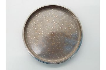 吉田華正作　撫子　金彩　螺鈿　香合(茶道具、小物入れ、共箱付き)(R-062471)