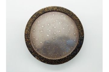 吉田華正作　撫子　金彩　螺鈿　香合(茶道具、小物入れ、共箱付き)(R-062471)