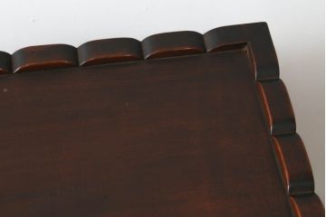 和製アンティーク　彫刻家　山根八春(やまねやつはる、はっしゅん)　宝尽くし　獅子　狛犬　力強く彫られた植物や生物が魅力的な厨子(ずし)(仏壇、収納棚、飾り棚)(R-062481)