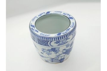 丹山窯　小峠葛芳　古染付写　水指(茶道具、共箱付き、外箱付き)(R-062483)