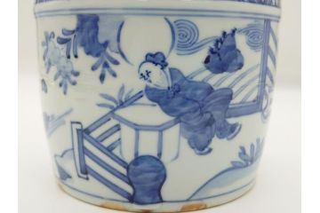 丹山窯　小峠葛芳　古染付写　水指(茶道具、共箱付き、外箱付き)(R-062483)