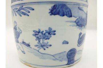 丹山窯　小峠葛芳　古染付写　水指(茶道具、共箱付き、外箱付き)(R-062483)