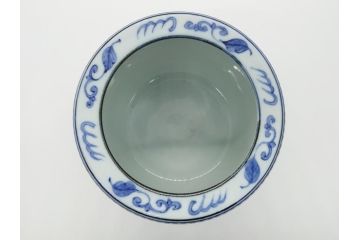 丹山窯　小峠葛芳　古染付写　水指(茶道具、共箱付き、外箱付き)(R-062483)