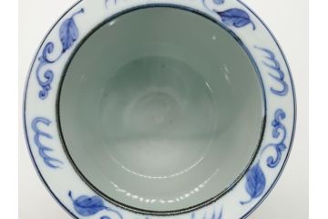 丹山窯　小峠葛芳　古染付写　水指(茶道具、共箱付き、外箱付き)(R-062483)