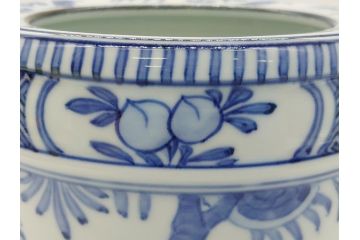丹山窯　小峠葛芳　古染付写　水指(茶道具、共箱付き、外箱付き)(R-062483)