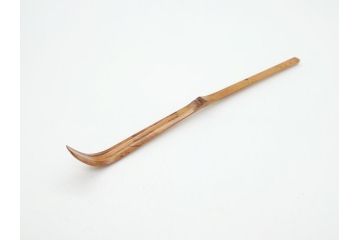 三代目　稲尾誠中斎　下削　大亀和尚(立花大亀老師)書付　茶杓　「福寿」(誠中齋、竹、筒付き、茶道具、共箱付き、外箱付き)(R-062485)