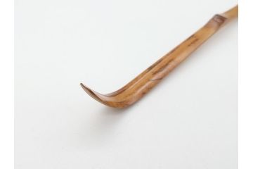 三代目　稲尾誠中斎　下削　大亀和尚(立花大亀老師)書付　茶杓　「福寿」(誠中齋、竹、筒付き、茶道具、共箱付き、外箱付き)(R-062485)