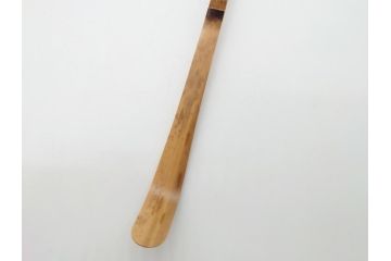 茶杓師　宝林寺　影林宗篤　福本積應書付　下削　銘入茶杓　浸竹クネ(竹、茶道具、筒付き、共箱付き、外箱付き)(R-062486)