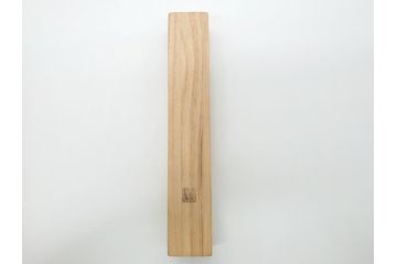 茶杓師　宝林寺　影林宗篤　福本積應書付　下削　銘入茶杓　浸竹クネ(竹、茶道具、筒付き、共箱付き、外箱付き)(R-062486)