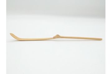 竹器師　野(高野)宗陵　堀内宗完(兼中斎)　竹茶杓　銘　笹鳴(竹、茶道具、筒付き、共箱付き、外箱付き)(R-062487)
