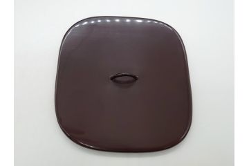 高取焼　十二代　中誠宗也　尋牛斎書付　耳付　四方水差(亀井味楽、共箱付き、茶道具)(R-062488)
