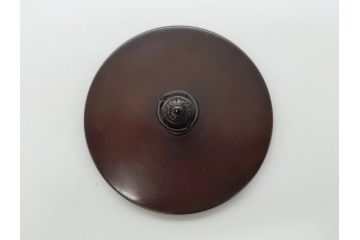 昭和58年　御釜師　名越弥五郎　唐銅蓋　瓢箪釜(水指、壺、壷、茶道具、共箱付き)(R-062489)
