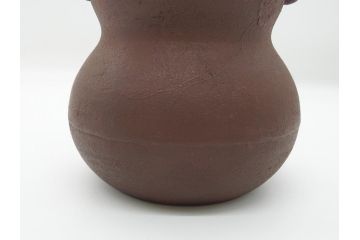 昭和58年　御釜師　名越弥五郎　唐銅蓋　瓢箪釜(水指、壺、壷、茶道具、共箱付き)(R-062489)