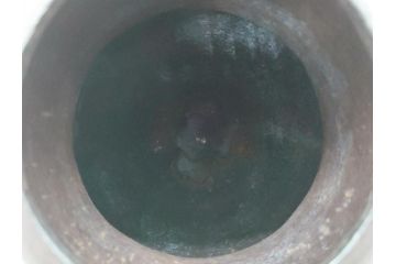 昭和58年　御釜師　名越弥五郎　唐銅蓋　瓢箪釜(水指、壺、壷、茶道具、共箱付き)(R-062489)