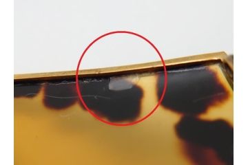和製アンティーク　べっ甲(鼈甲)　着こなしのアクセントとなる帯留め(ヘキサゴン、六角形、帯締め、着物道具、和装小物、アクセサリー)(R-062491)